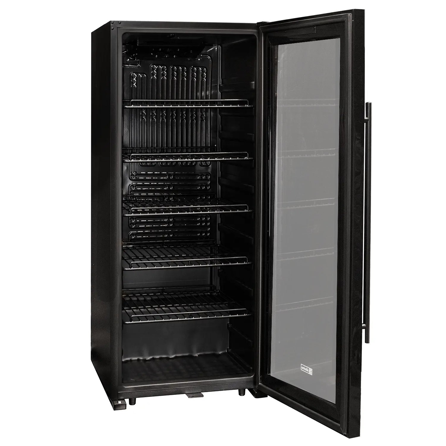 Allavino Contemporary 102 Bottle Single Zone Freestanding Wine Refrigerator with Black Glass Door - KWR102S-1BGR