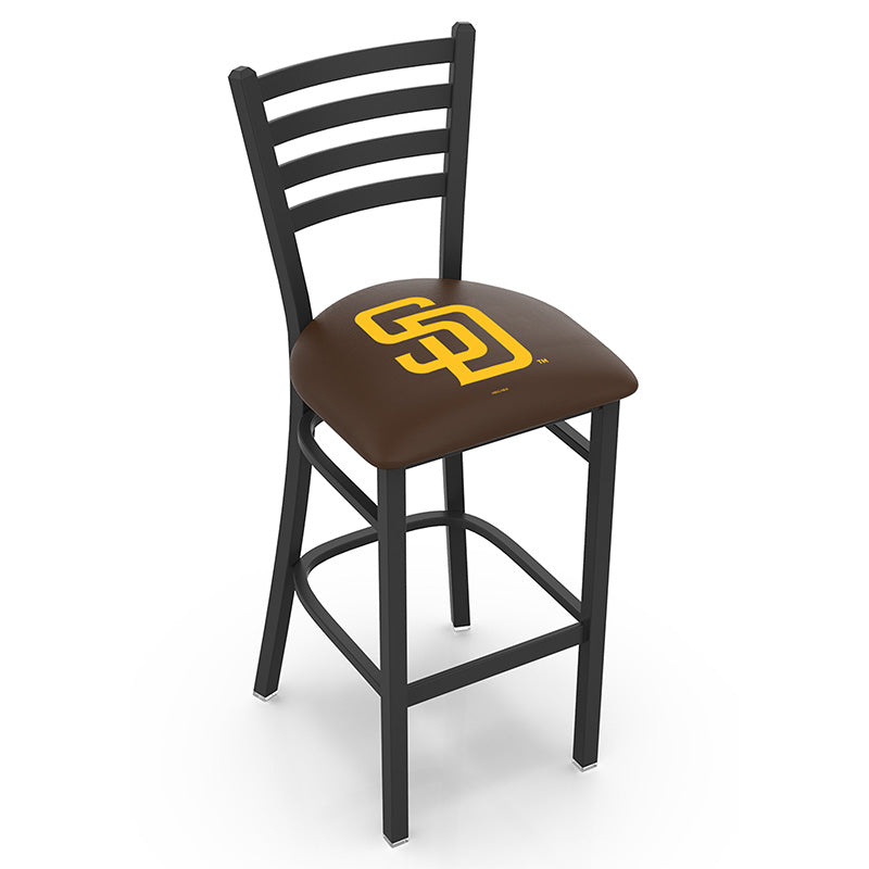 Holland Bar Stool L004 Jackie 1 Ladder Back Logo Stationary Bar Stool