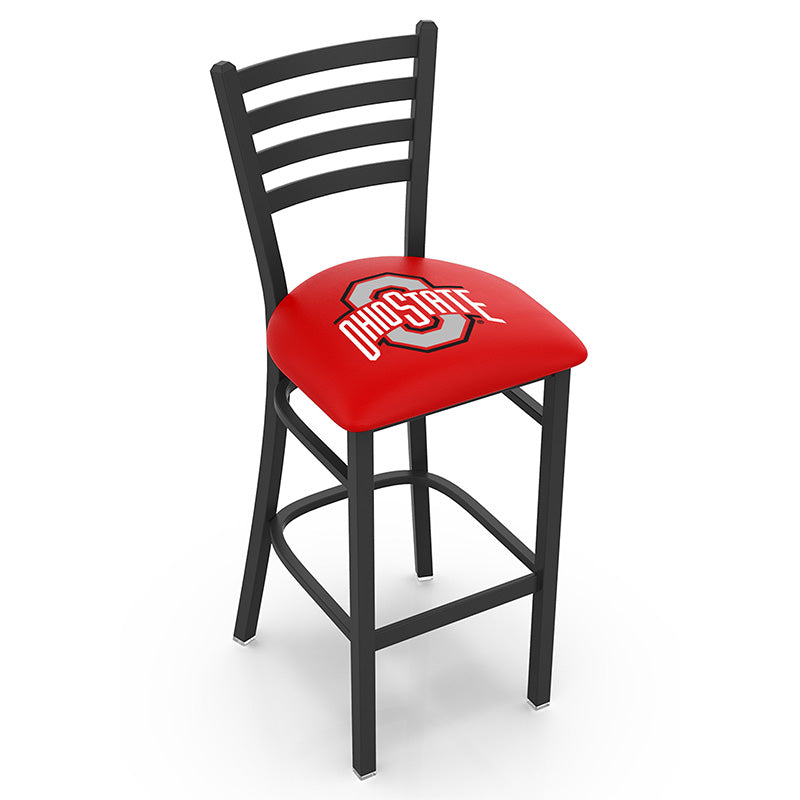 Holland Bar Stool L004 Jackie 1 Ladder Back Logo Stationary Bar Stool