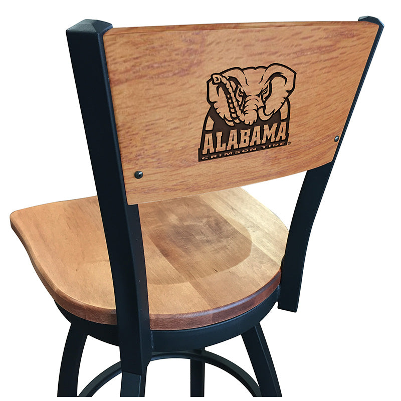 Holland Bar Stool L038 Logo Voltaire 2 Wood Back Swivel Bar Stool