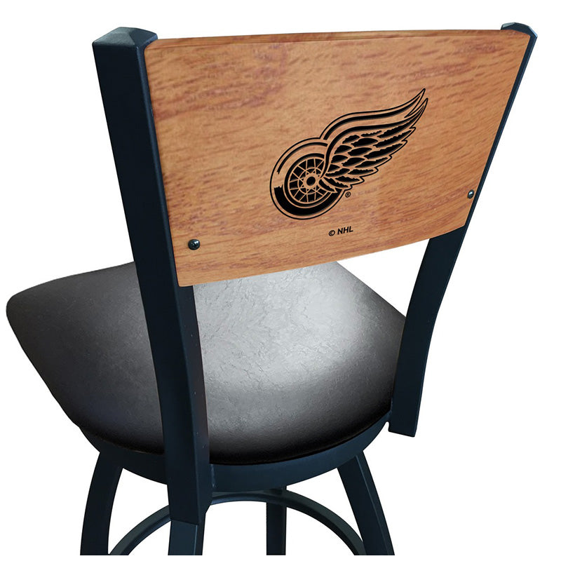 Holland Bar Stool L038 Logo Voltaire 2 Wood Back Swivel Bar Stool