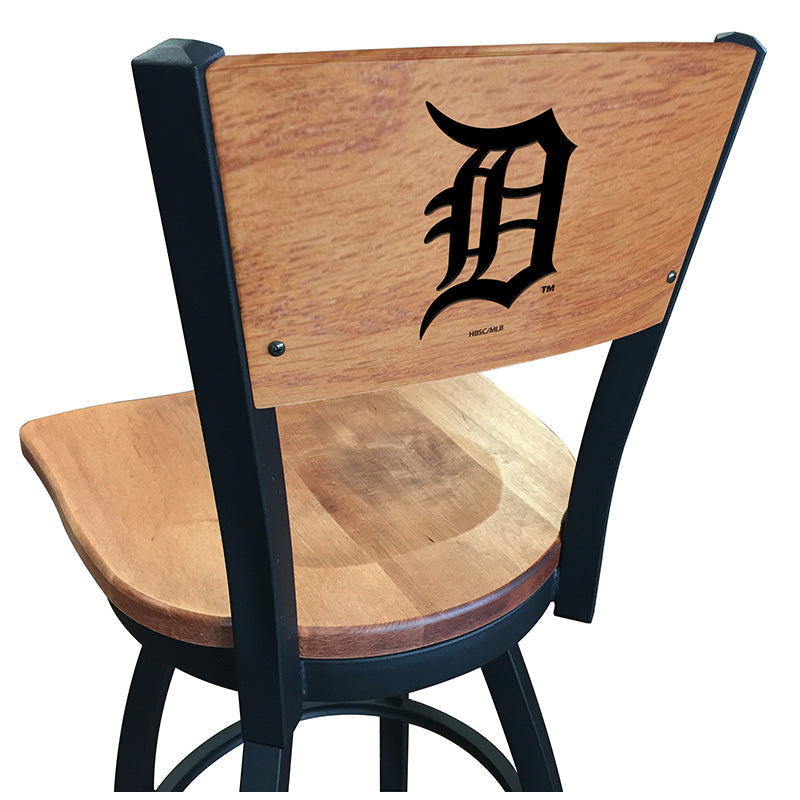 Holland Bar Stool L038 Logo Voltaire 2 Wood Back Swivel Bar Stool