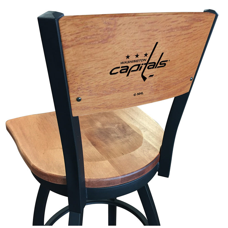 Holland Bar Stool L038 Logo Voltaire 2 Wood Back Swivel Bar Stool