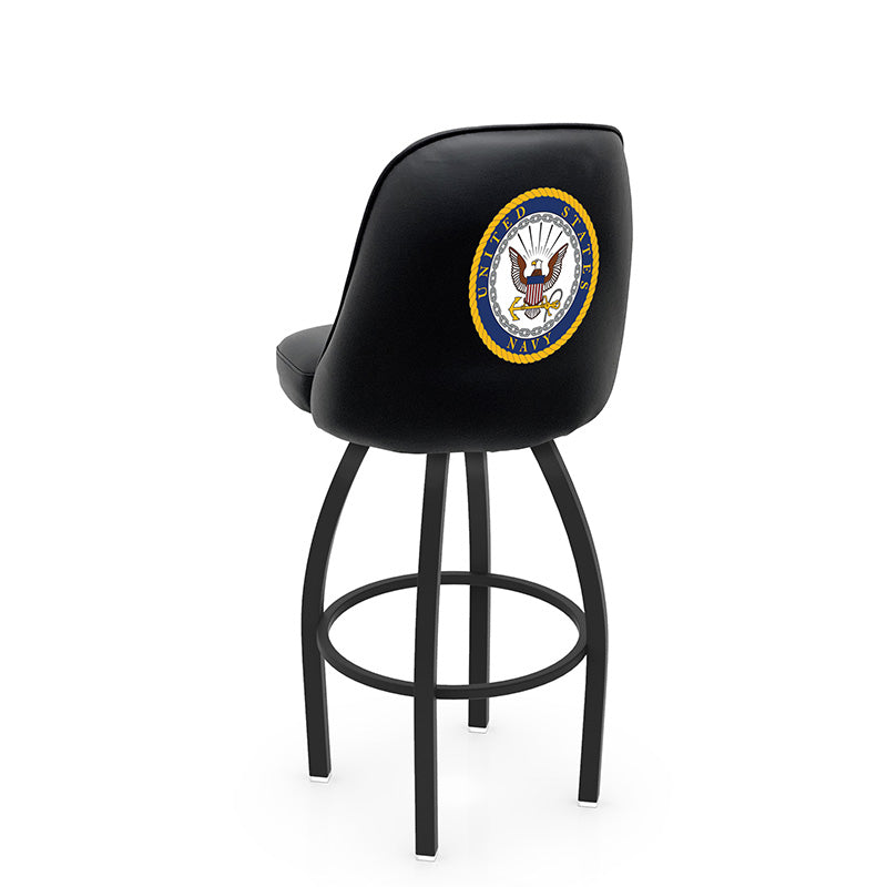 Holland Bar Stool L048 Logo Grizzly 1 Bucket Swivel Bar Stool