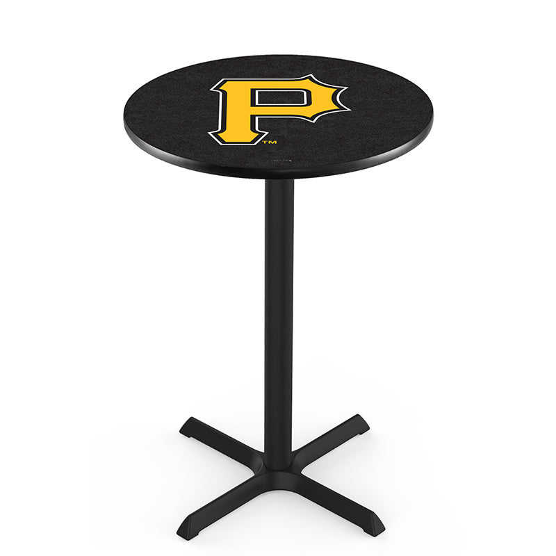 Holland Bar Stool L211 Logo Black Wrinkle X Base Table