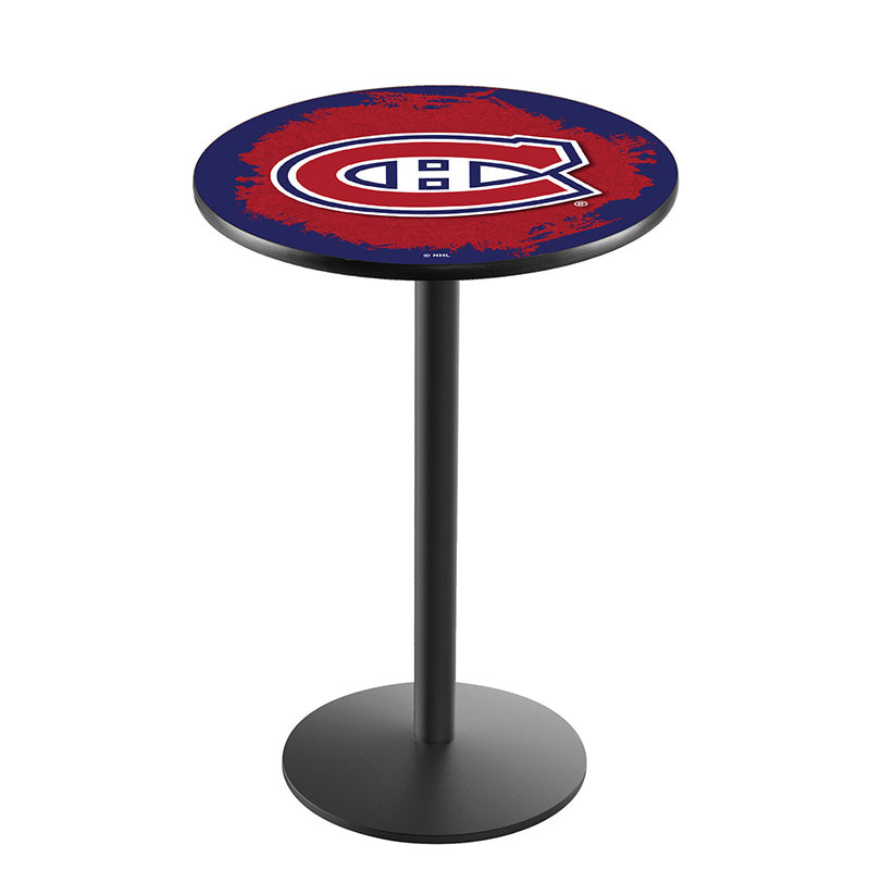 Holland Bar Stool L214 Logo Round Base Table
