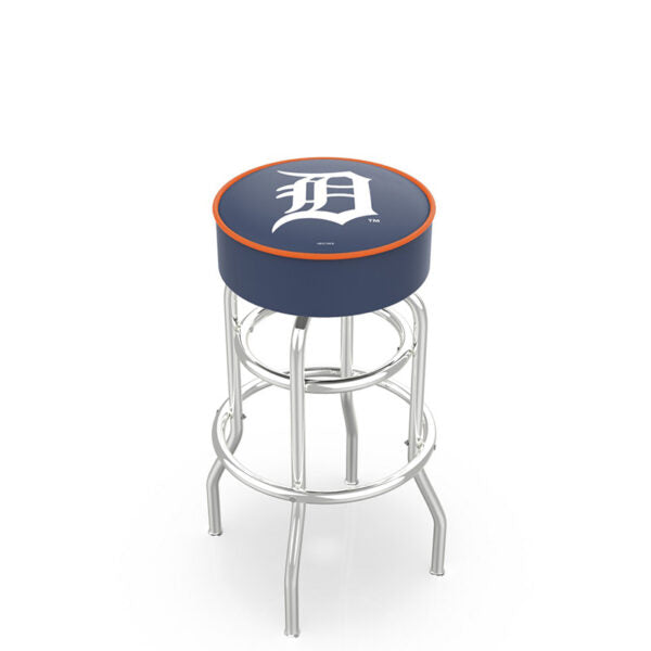 Holland Bar Stool L7C1 Logo Retro Double Ring Chrome Swivel Stool
