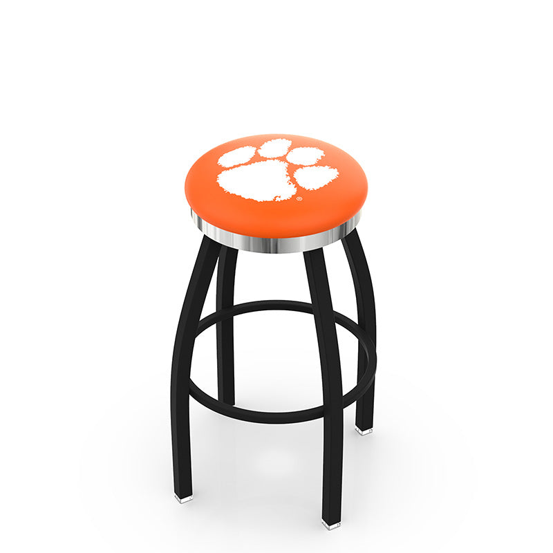 Holland Bar Stool L8B2C Logo Contemporary Backless Swivel Stool with Chrome Ring