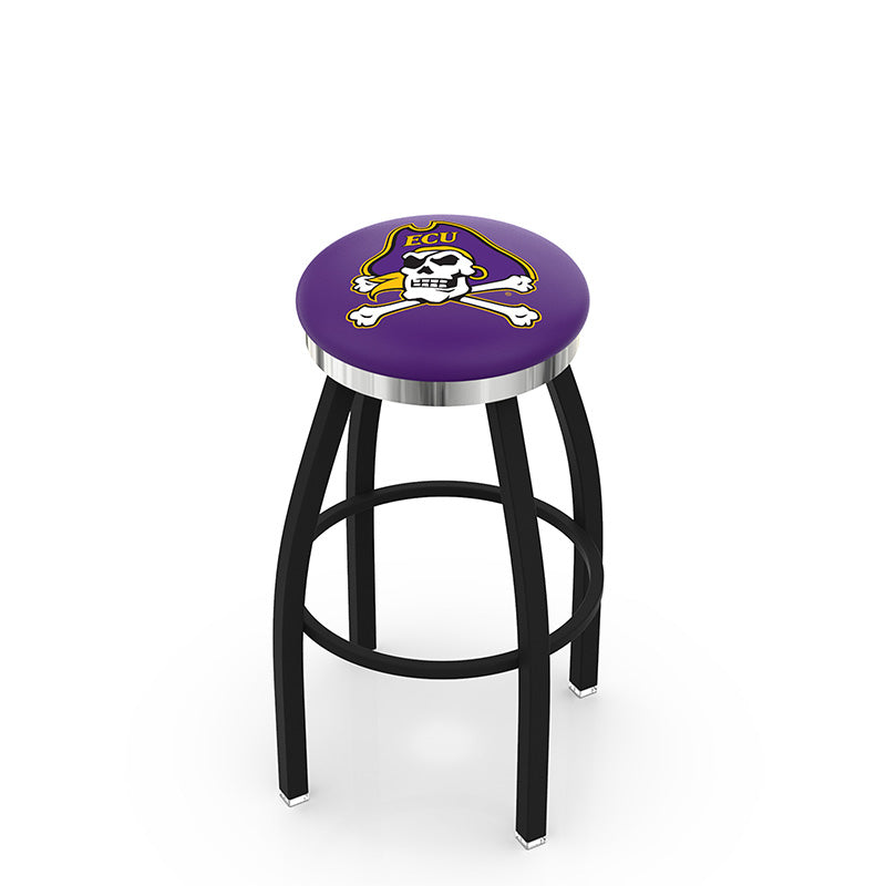 Holland Bar Stool L8B2C Logo Contemporary Backless Swivel Stool with Chrome Ring