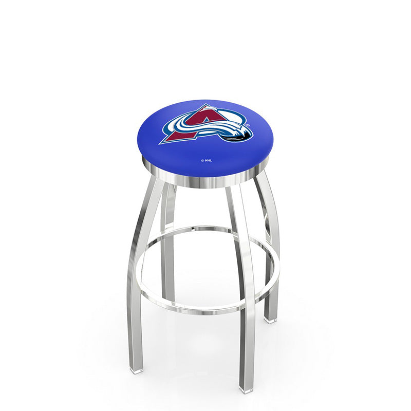 Holland Bar Stool L8C2C Logo Contemporary Chrome Backless Swivel Stool