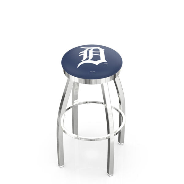 Holland Bar Stool L8C2C Logo Contemporary Chrome Backless Swivel Stool