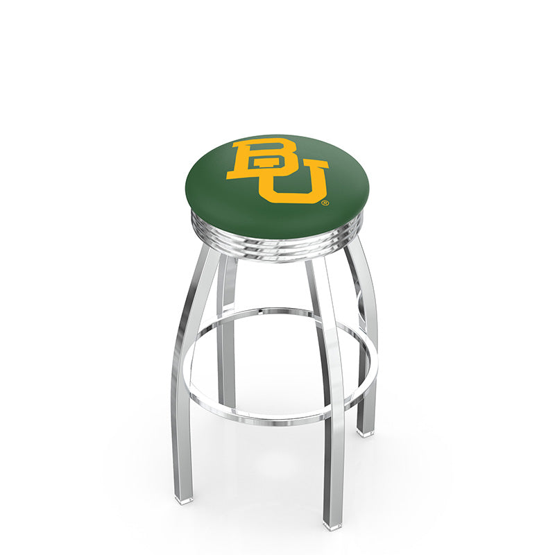 Holland Bar Stool L8C3C Logo Contemporary Chrome Backless Swivel Stool