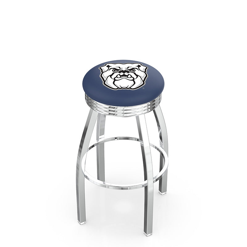 Holland Bar Stool L8C3C Logo Contemporary Chrome Backless Swivel Stool