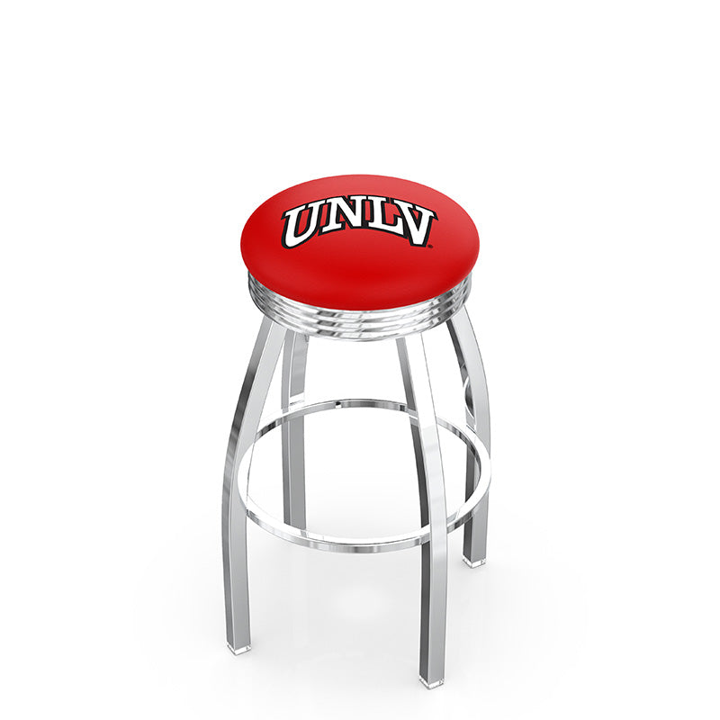 Holland Bar Stool L8C3C Logo Contemporary Chrome Backless Swivel Stool