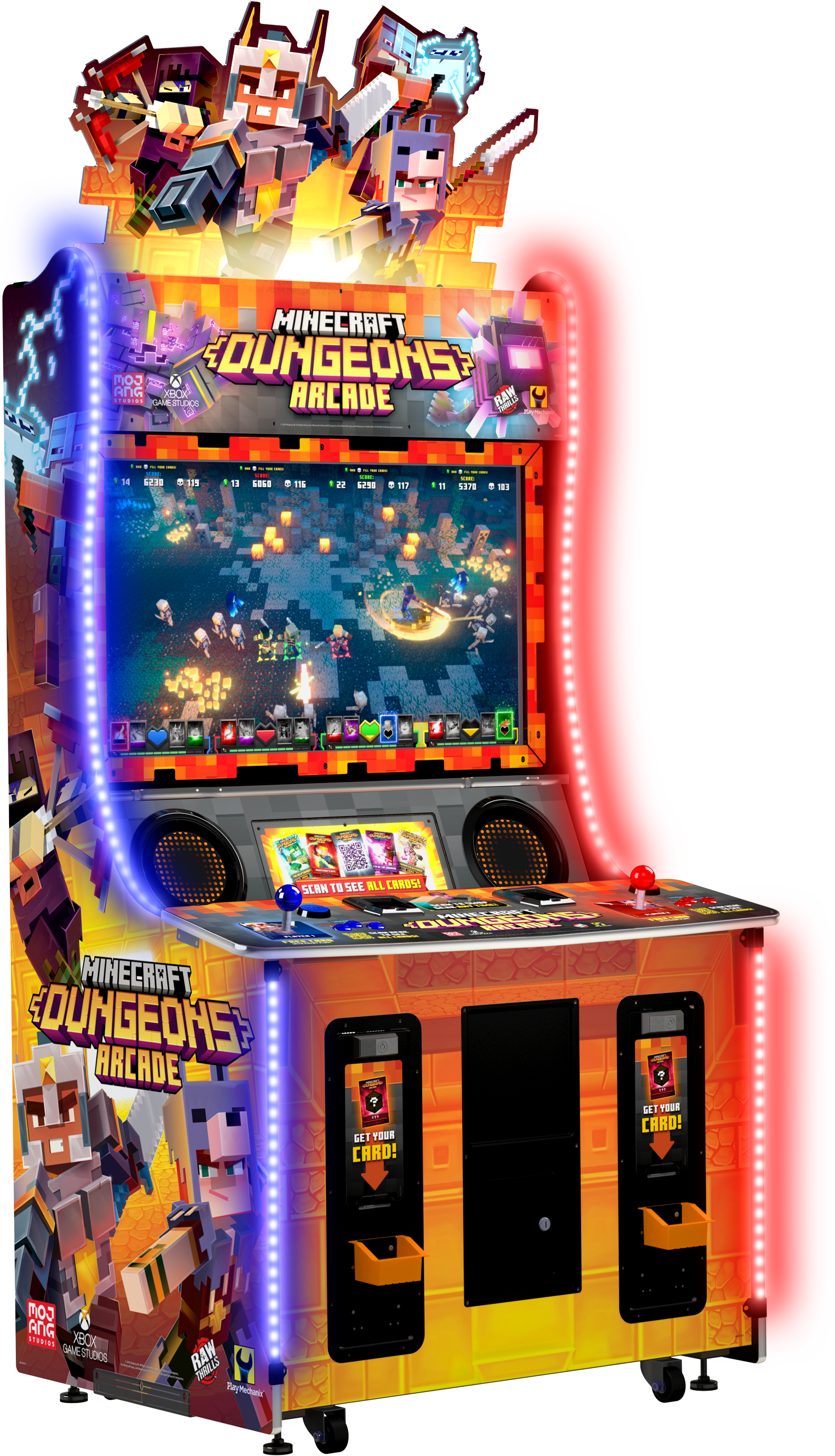 Raw Thrills Minecraft Dungeons Arcade Game (2 Players)