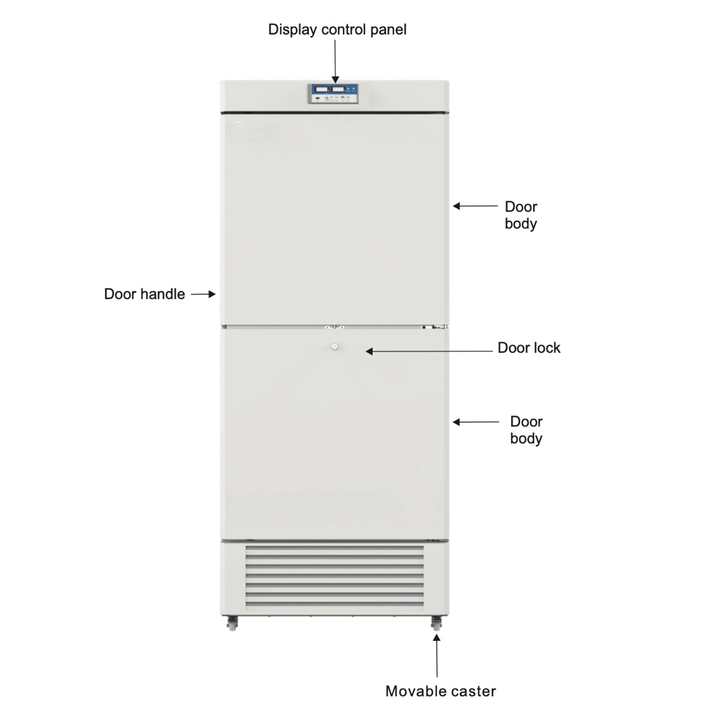 KingsBottle -10~-25°C Low Temperature 450L Two Chambers Biomedical Freezer (MLF450)