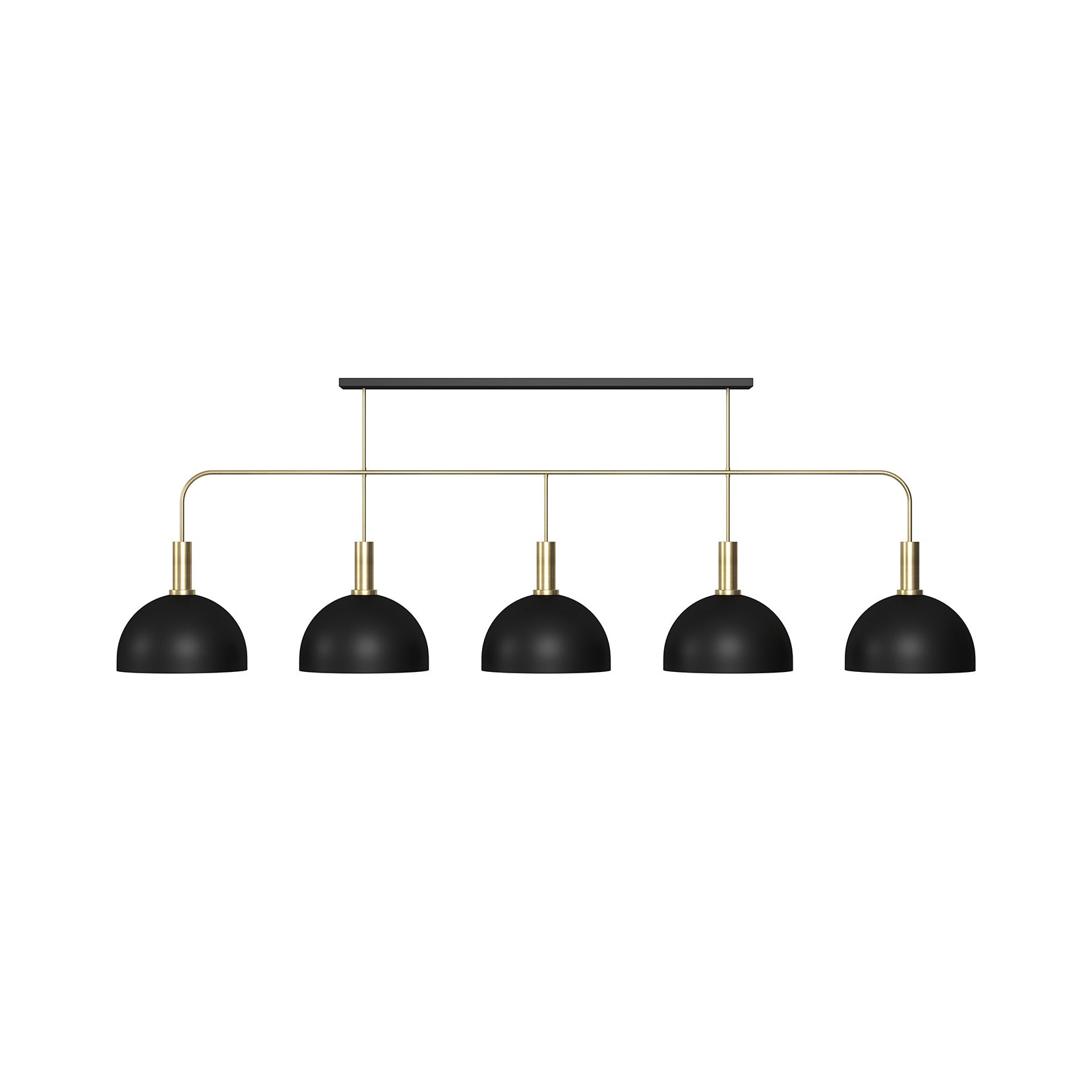 Ram Game Room - Prohibition 5 Metal Shade 80" Pendant (BOOT-80)