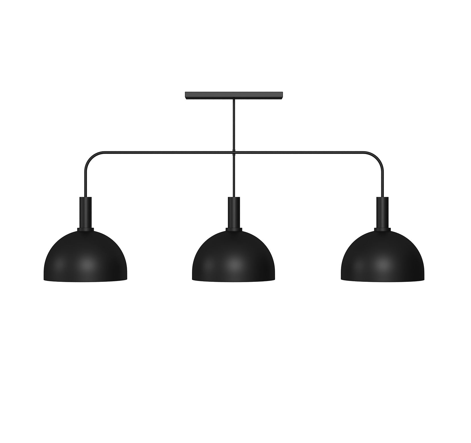 Ram Game Room - Prohibition 3 Metal Shade 56" Pendant (BOOT-56)