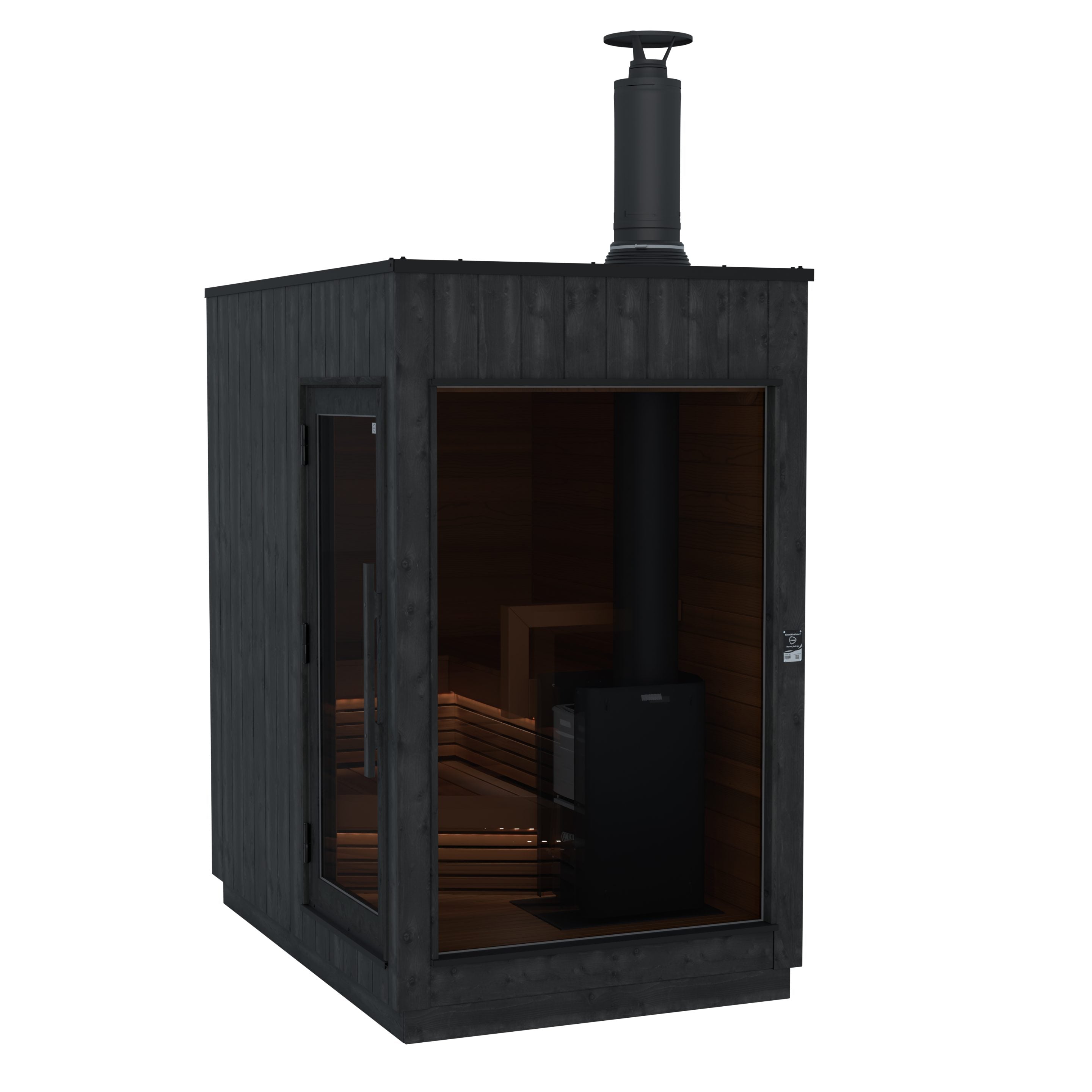 ThermaSol Nordic Misty - Dark Nordic Spruce, 2-6 Person, Outdoor Sauna