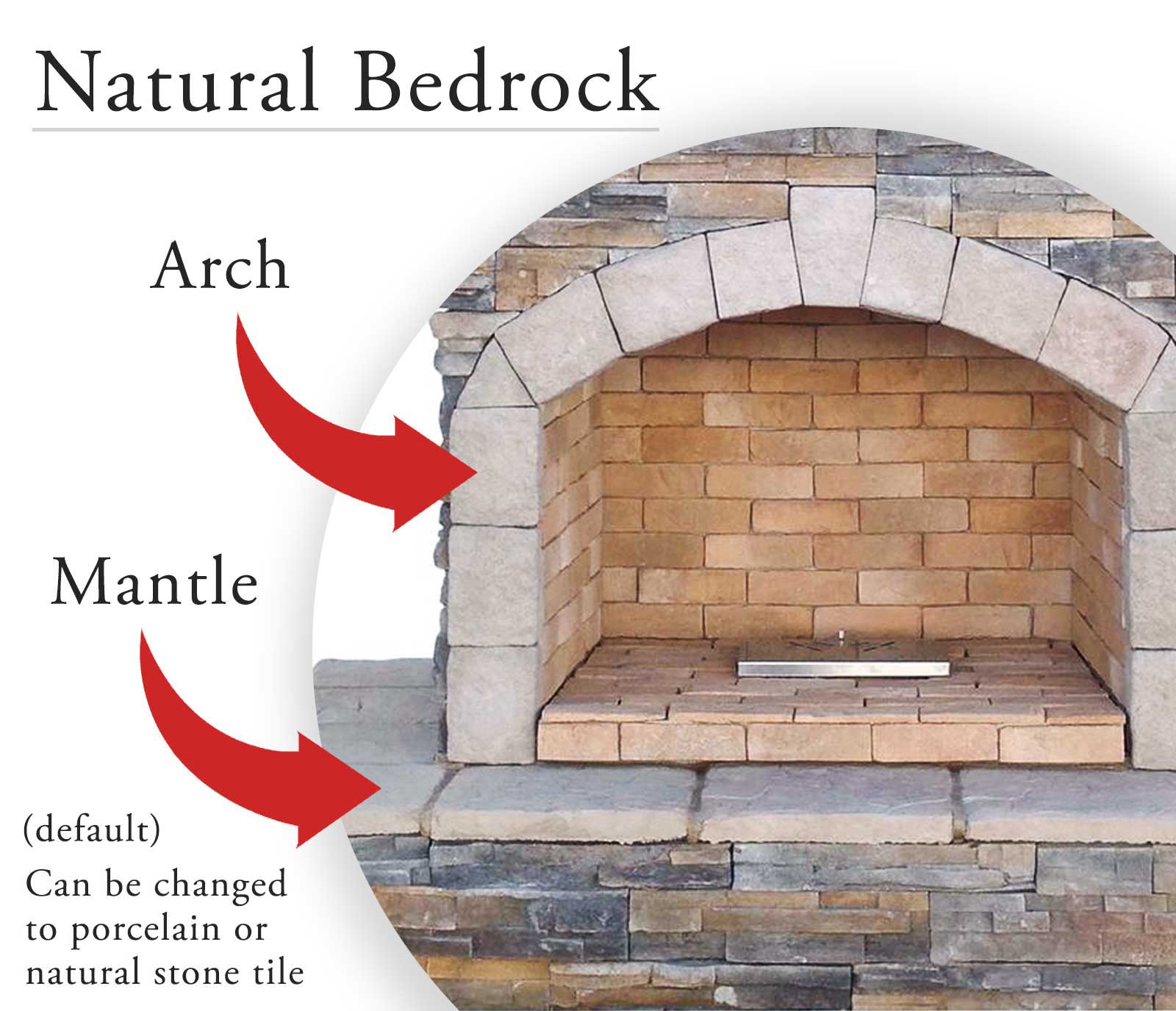Cal Flame 48-Inch Outdoor Fireplace with Hearth FRP908-2