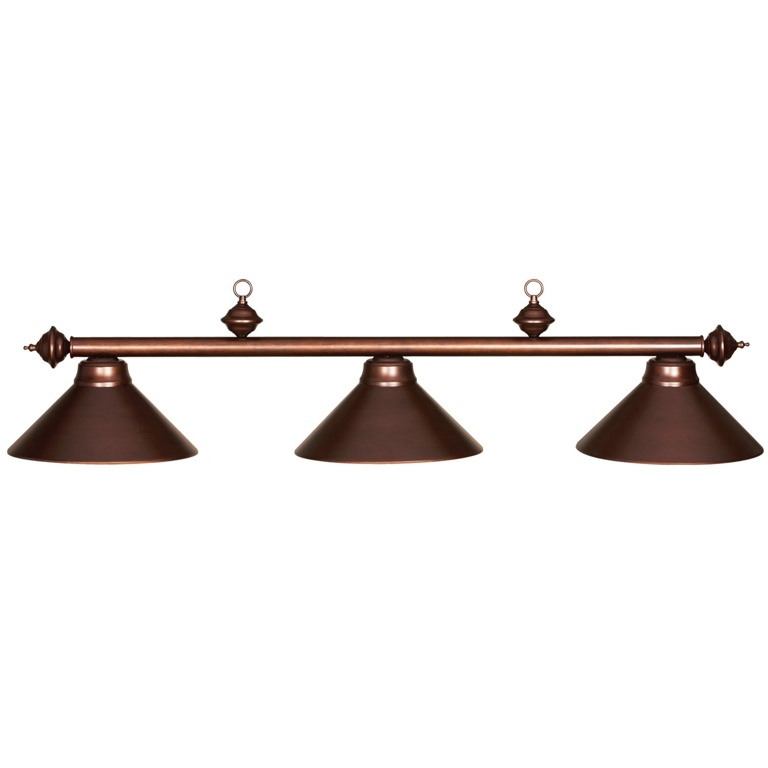 Ram Game Room - 3 Shade Metal Billiard Fixture (PR54)