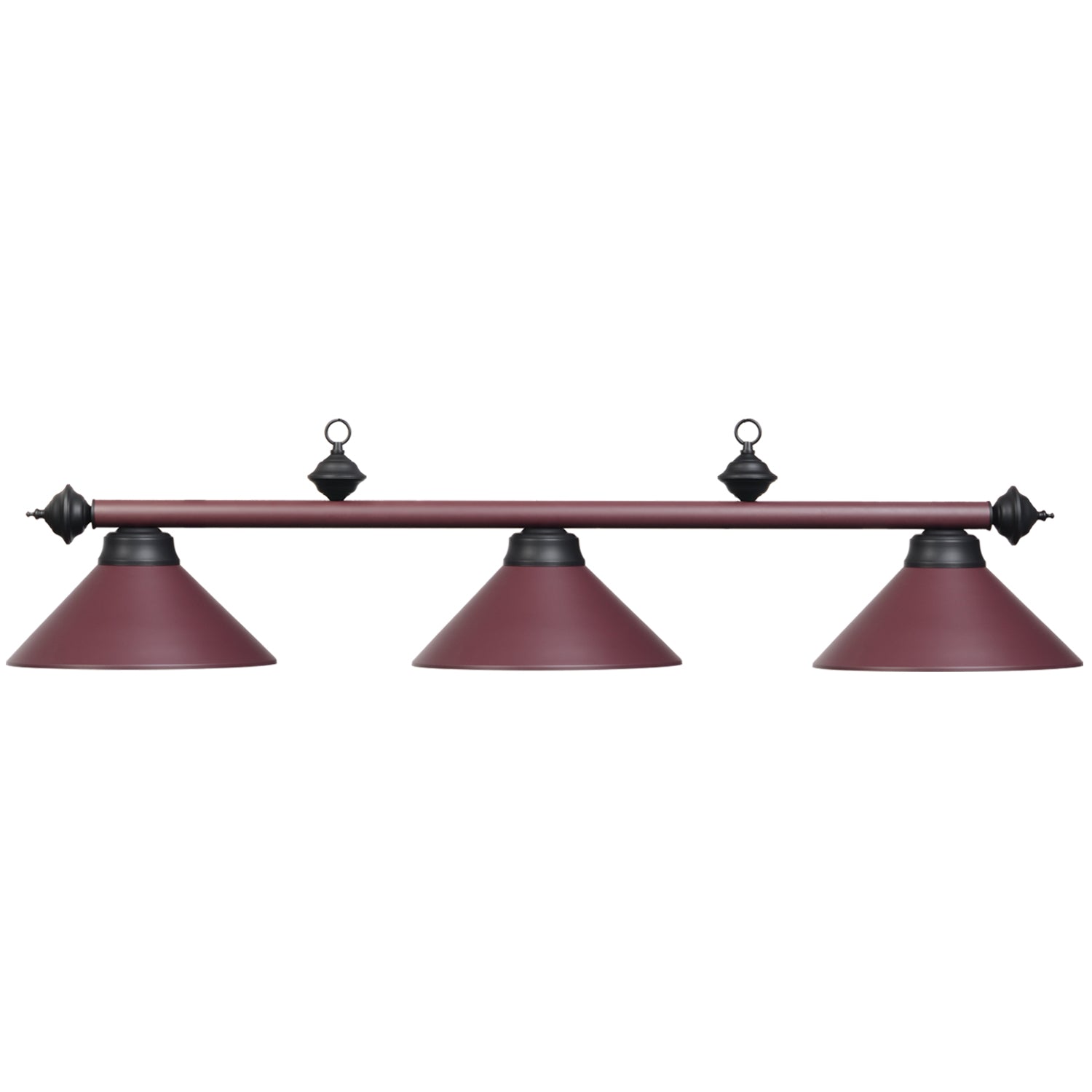 Ram Game Room - 3 Shade Metal Billiard Fixture (PR54)
