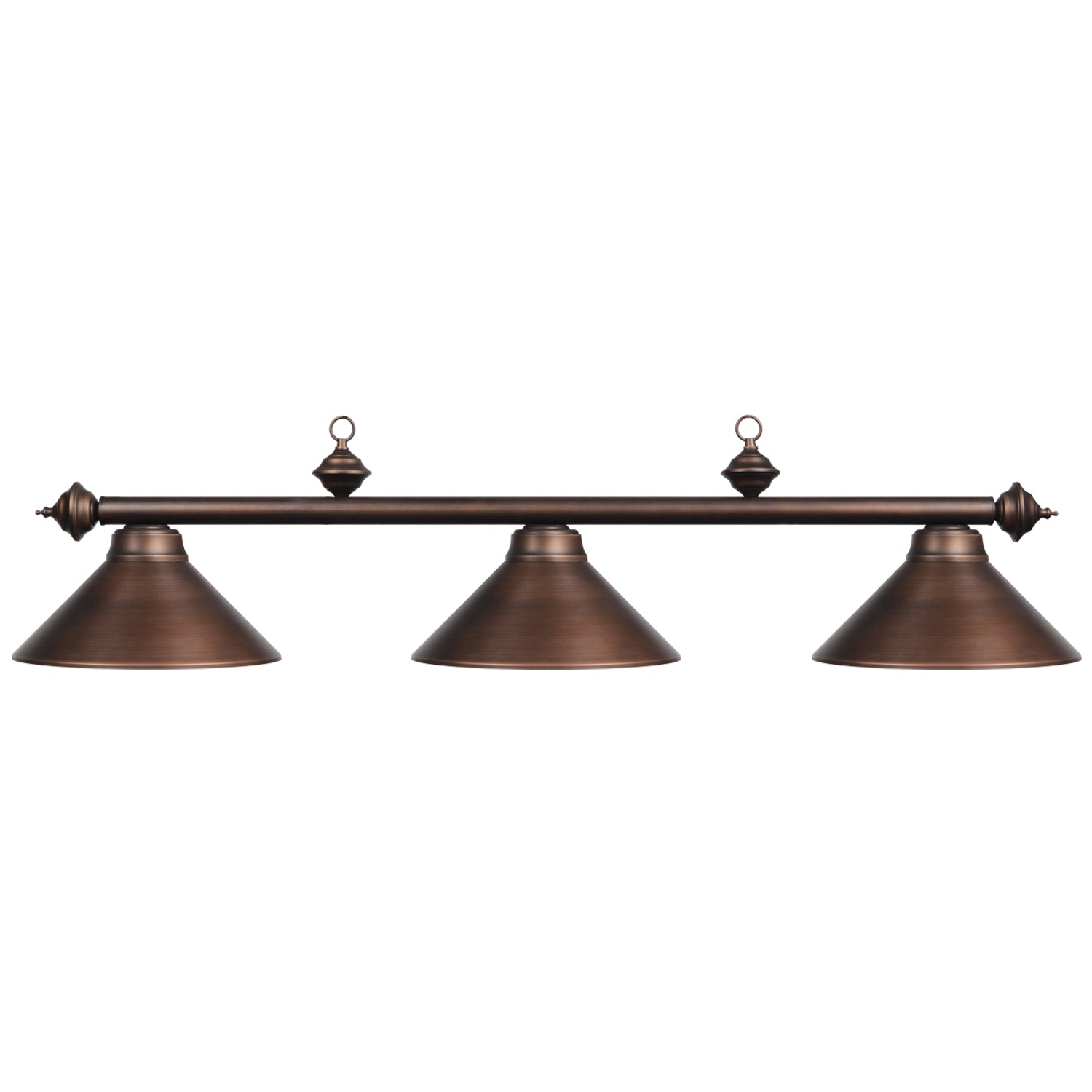 Ram Game Room - 3 Shade Metal Billiard Fixture (PR54)