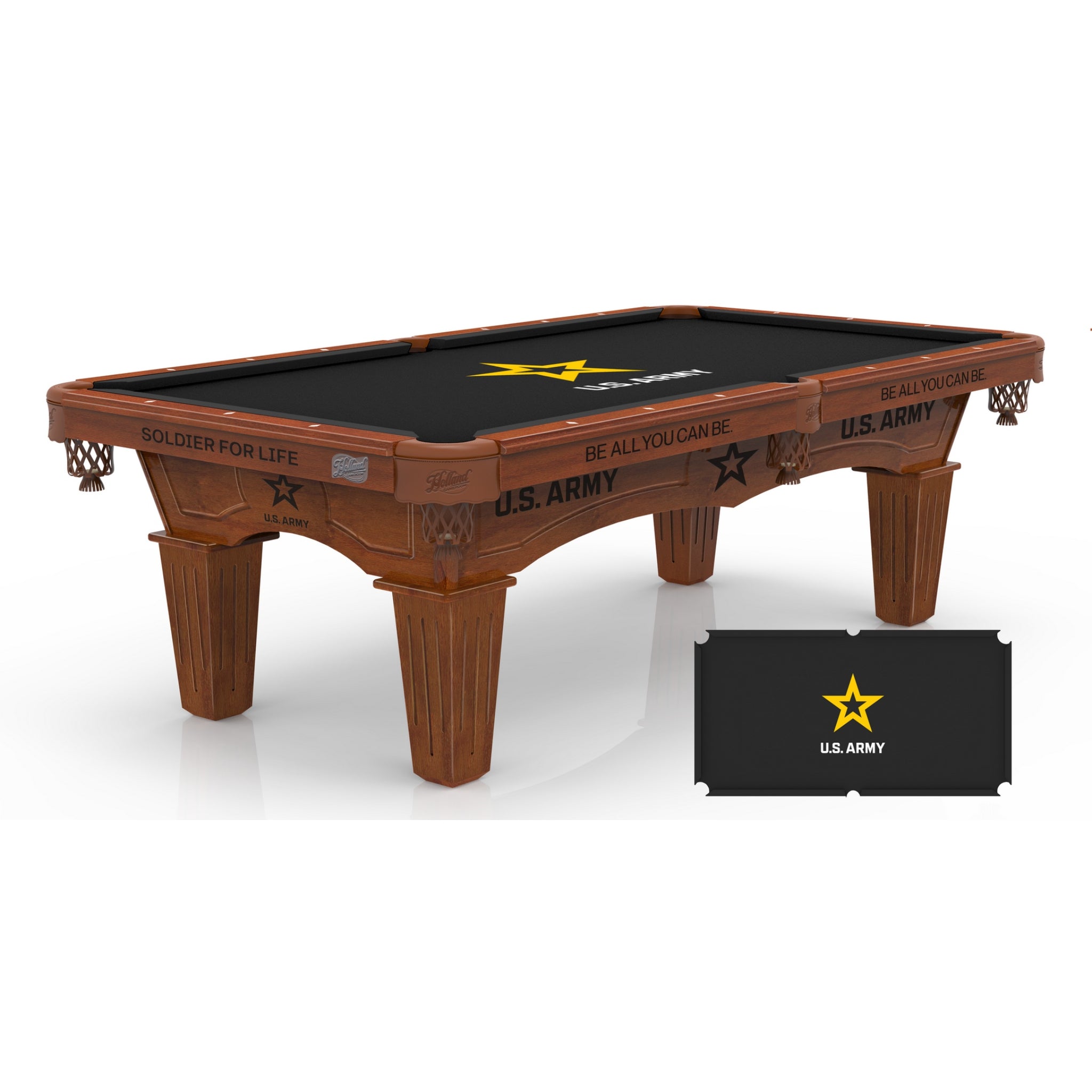 Holland Bar Stool Official Logo Billiard Table - US Army