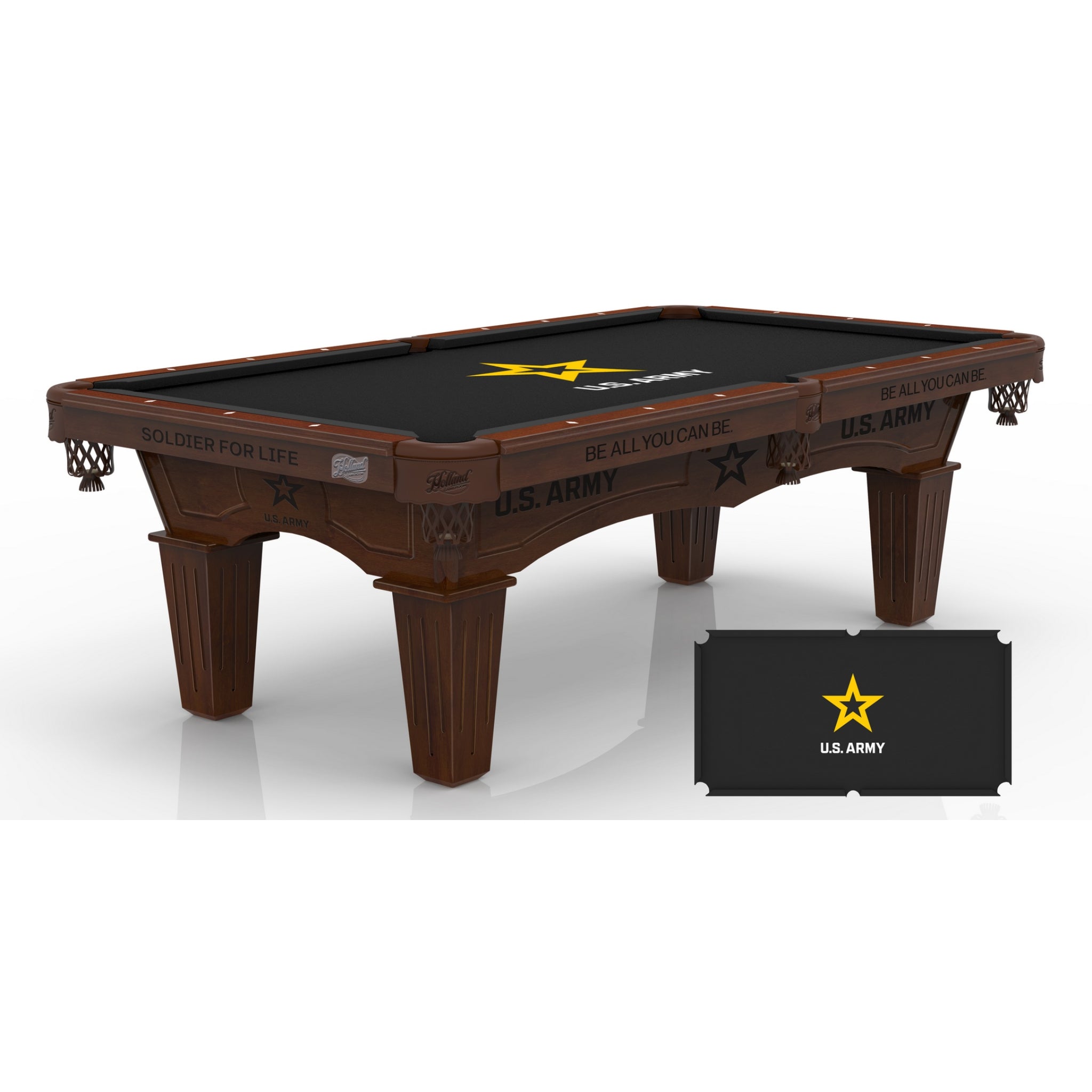 Holland Bar Stool Official Logo Billiard Table - US Army