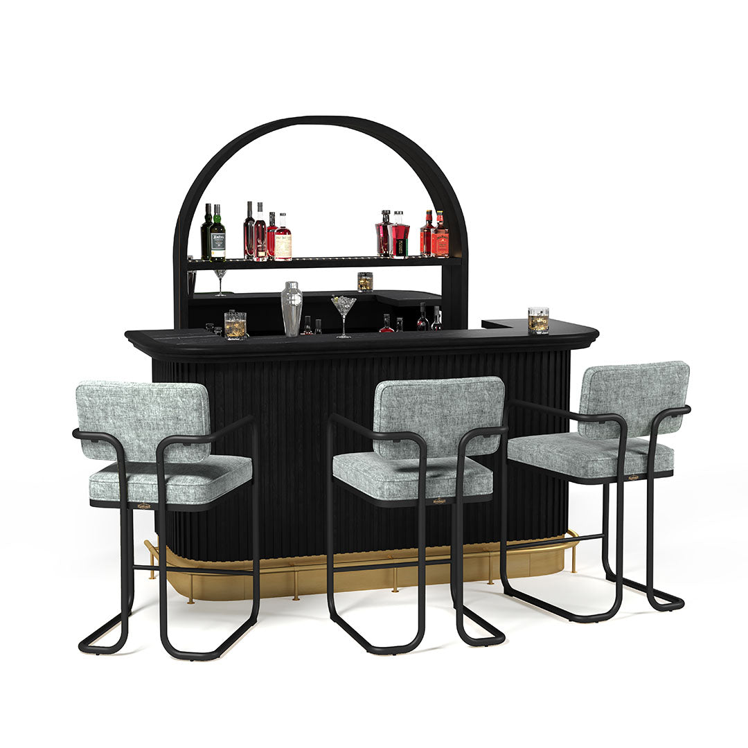 Ram Game Room Prohibition Barstool (PROBSTL2ARM)