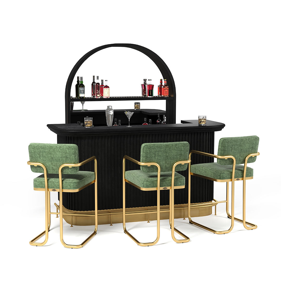 Ram Game Room Prohibition Barstool (PROBSTL2ARM)