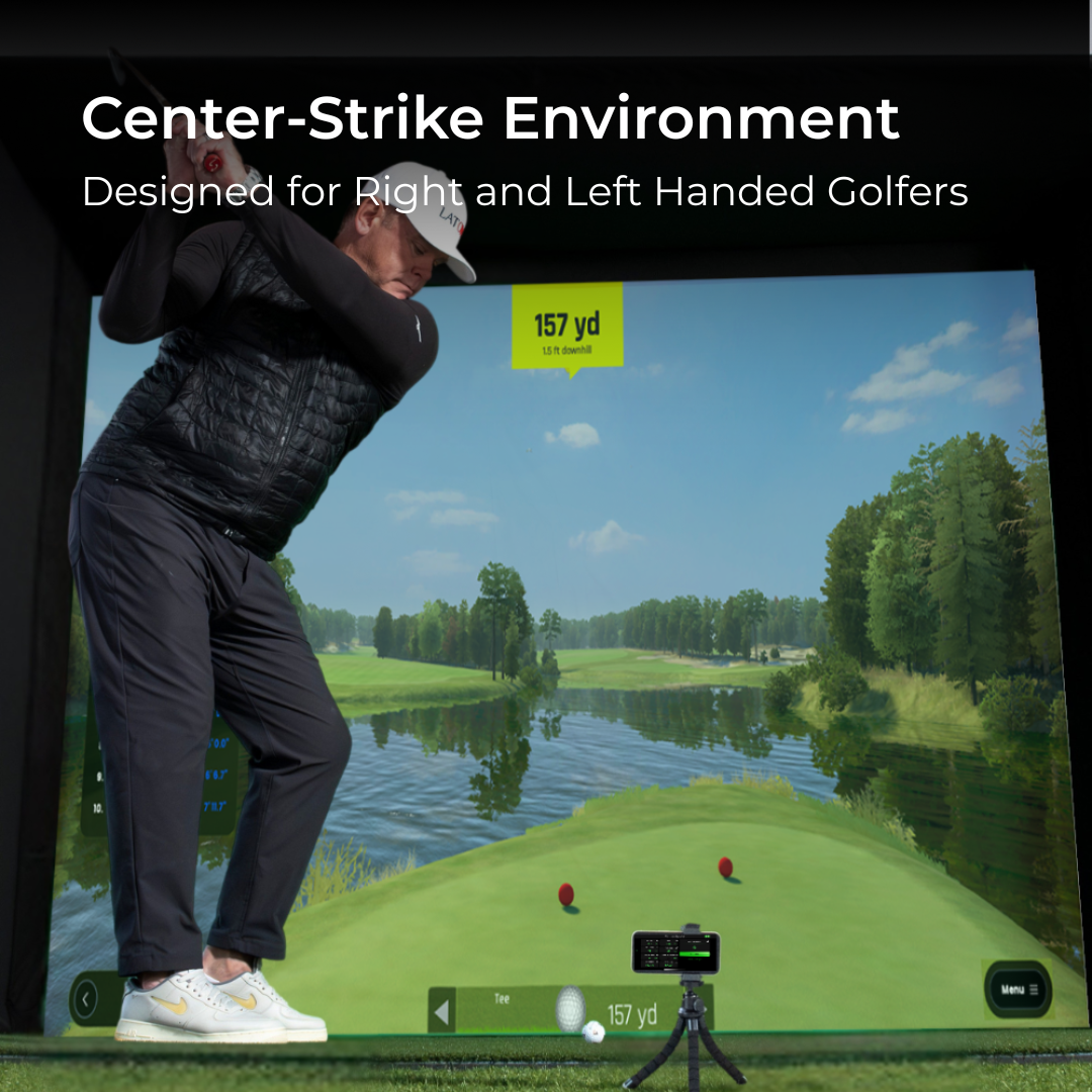 Red Stakes Golf RSG Mobile Studio Bundle (RSG MOBILE + Mat + Projector + Enclosure)