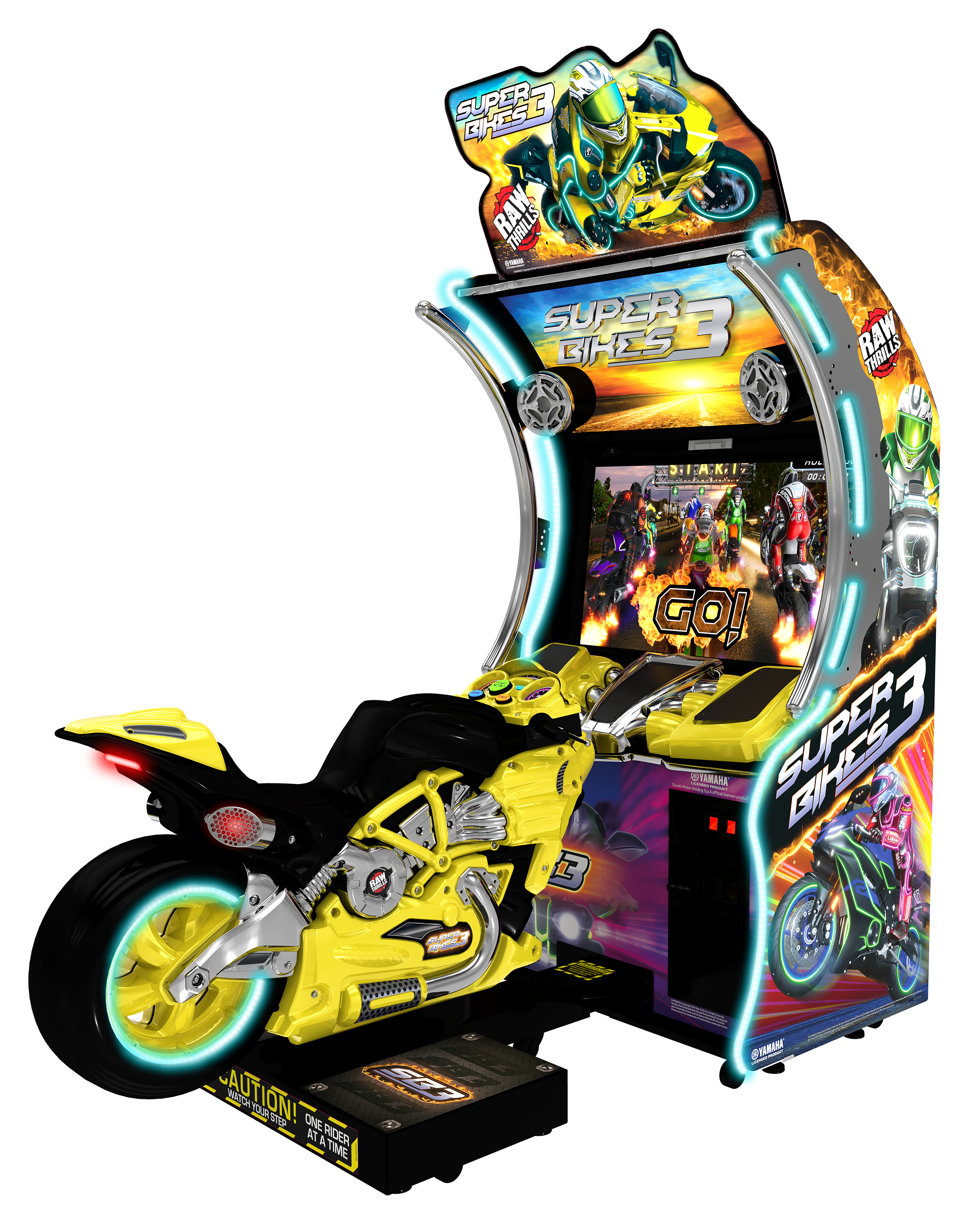 Raw Thrills Super Bikes 3 Racing Arcade Game
