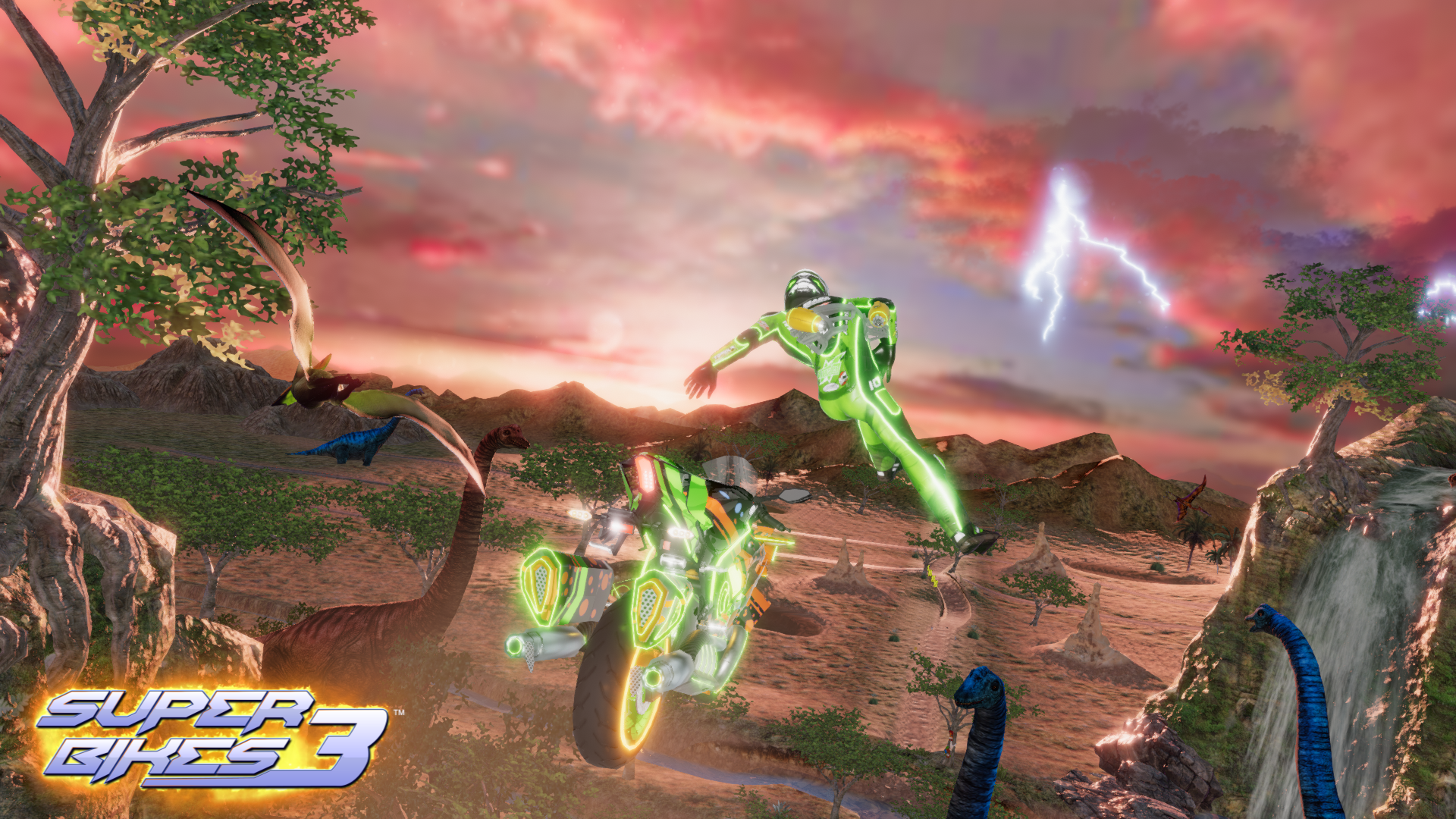 Raw Thrills Super Bikes 3 Racing Arcade Game