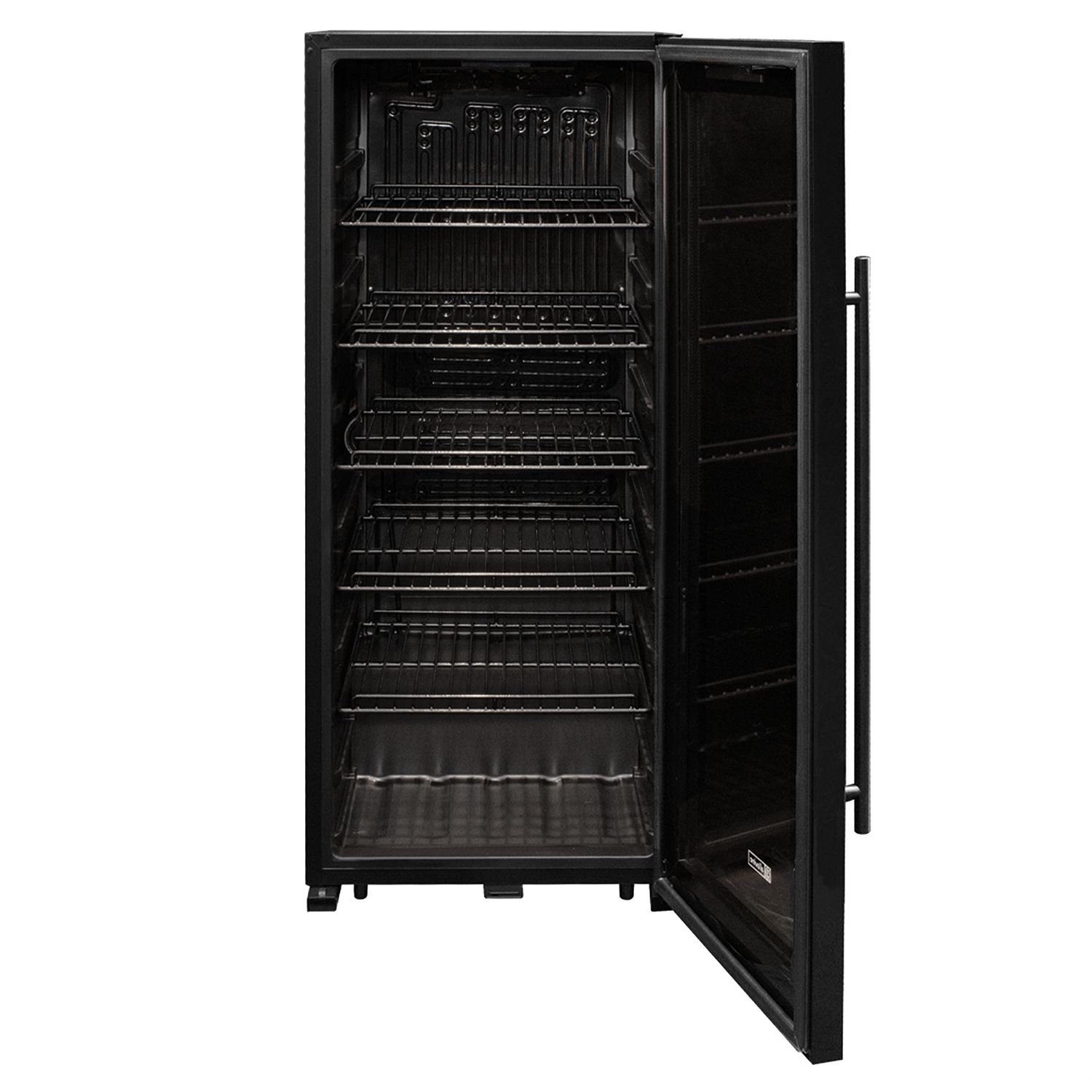 Allavino Contemporary 102 Bottle Single Zone Freestanding Wine Refrigerator with Black Glass Door - KWR102S-1BGR