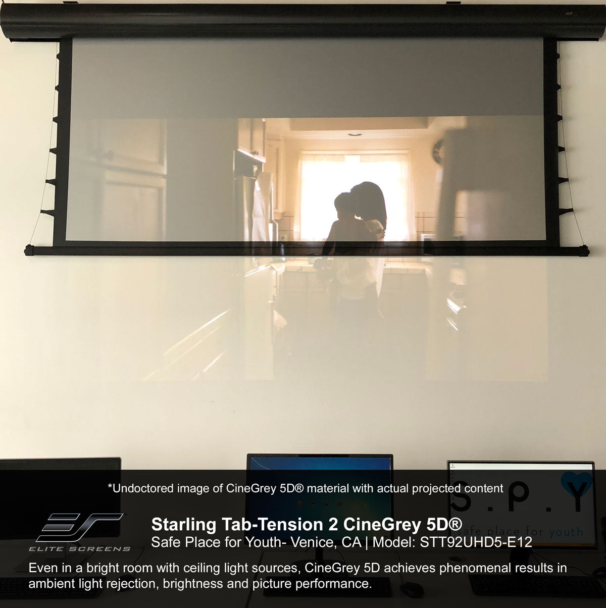 Elite Screens Starling Tab-Tension 2 CineGrey 5D Series