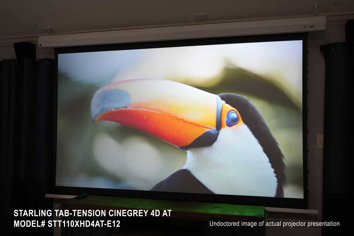 Elite Screens Starling Tab-Tension CineGrey 4D AT Series