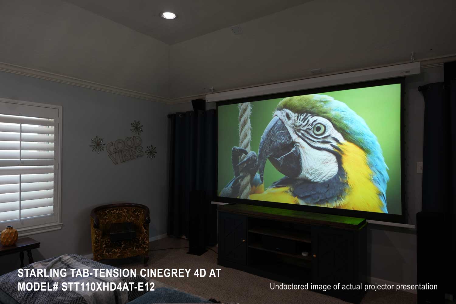 Elite Screens Starling Tab-Tension CineGrey 4D AT Series