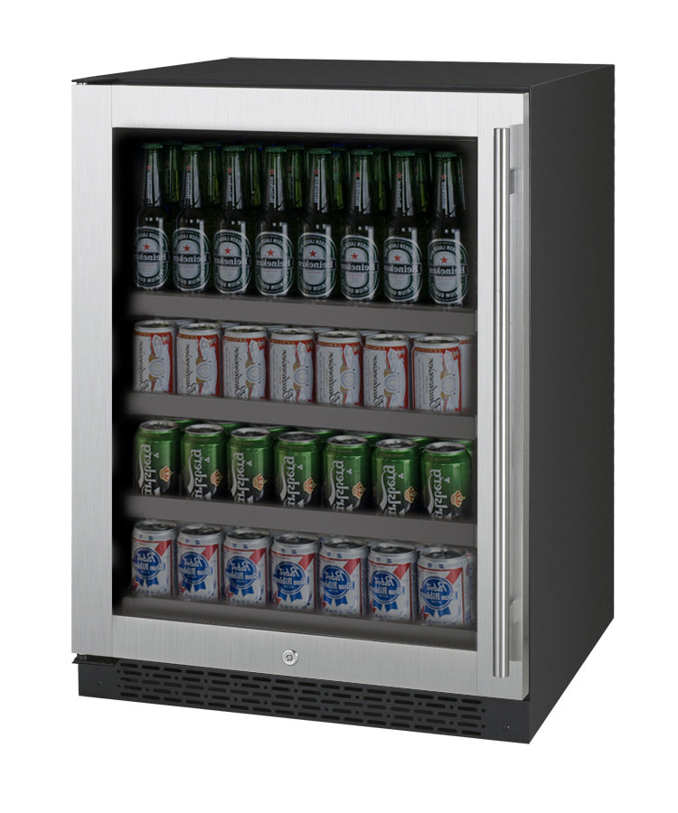 Allavino 24" Wide FlexCount II Tru-Vino Stainless Steel Right hinge Beverage Center - VSBC24-SR20