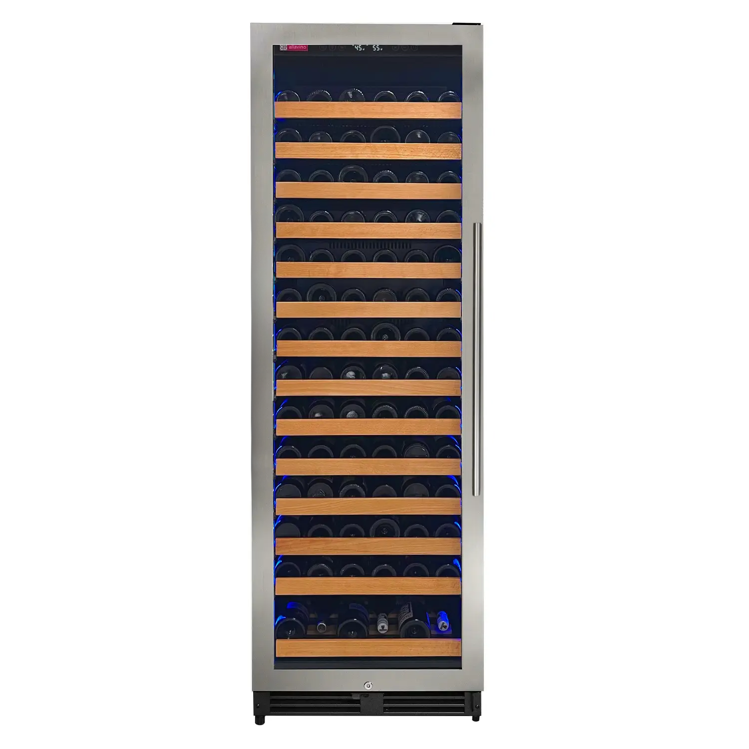 Allavino Reserva Series 163 Bottle 71" Tall Single Zone Right Hinge Stainless Steel Wine Cooler Refrigerator