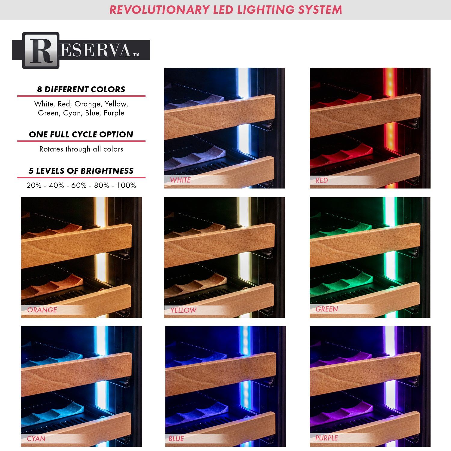 Allavino Reserva Series - 56 Bottle Single Zone Built-in Luxury Wine Refrigerator with Black Glass Door - Right Hinge