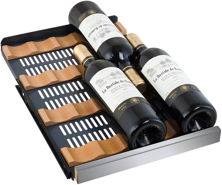Allavino 15" Wide FlexCount II Tru-Vino 30 Bottle Single Zone Stainless Steel Left Hinge Wine Refrigerator - VSWR30-1SL20