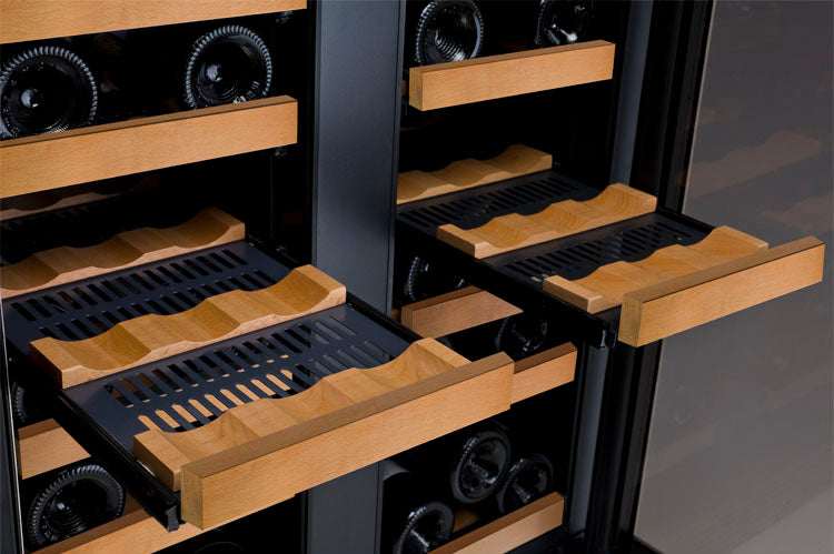 Allavino 24" Wide FlexCount II Tru-Vino 36 Bottle Dual Zone Black Wine Refrigerator - VSWR36-2BF20