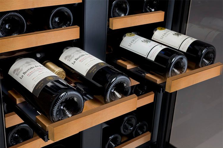 Allavino 24" Wide FlexCount II Tru-Vino 36 Bottle Dual Zone Black Wine Refrigerator - VSWR36-2BF20