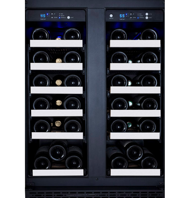Allavino FlexCount Series 36 Bottle Dual Zone Stainless Steel French Door Wine Refrigerator - VSWR36-2SF20