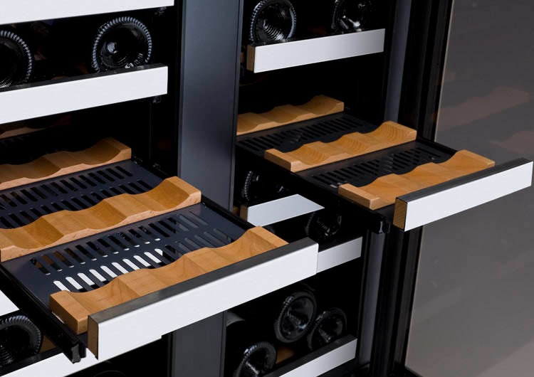 Allavino FlexCount Series 36 Bottle Dual Zone Stainless Steel French Door Wine Refrigerator - VSWR36-2SF20