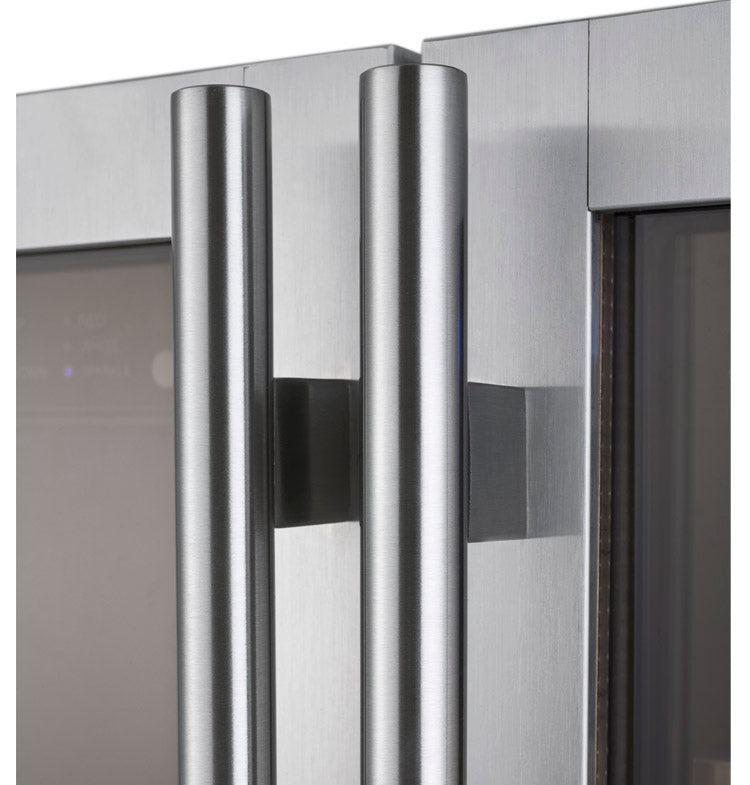 Allavino 24" Wide FlexCount II Tru-Vino 18 Bottle/66 Cans Dual Zone Stainless Steel Wine Refrigerator/Beverage Center - VSWB-2SF20
