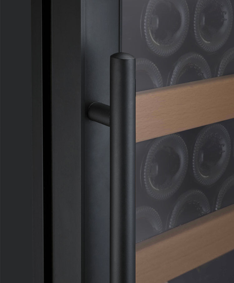 Allavino Vite Series 99 Bottle Single Zone Freestanding Wine Cooler Refrigerator with Black Door - Right Hinge
