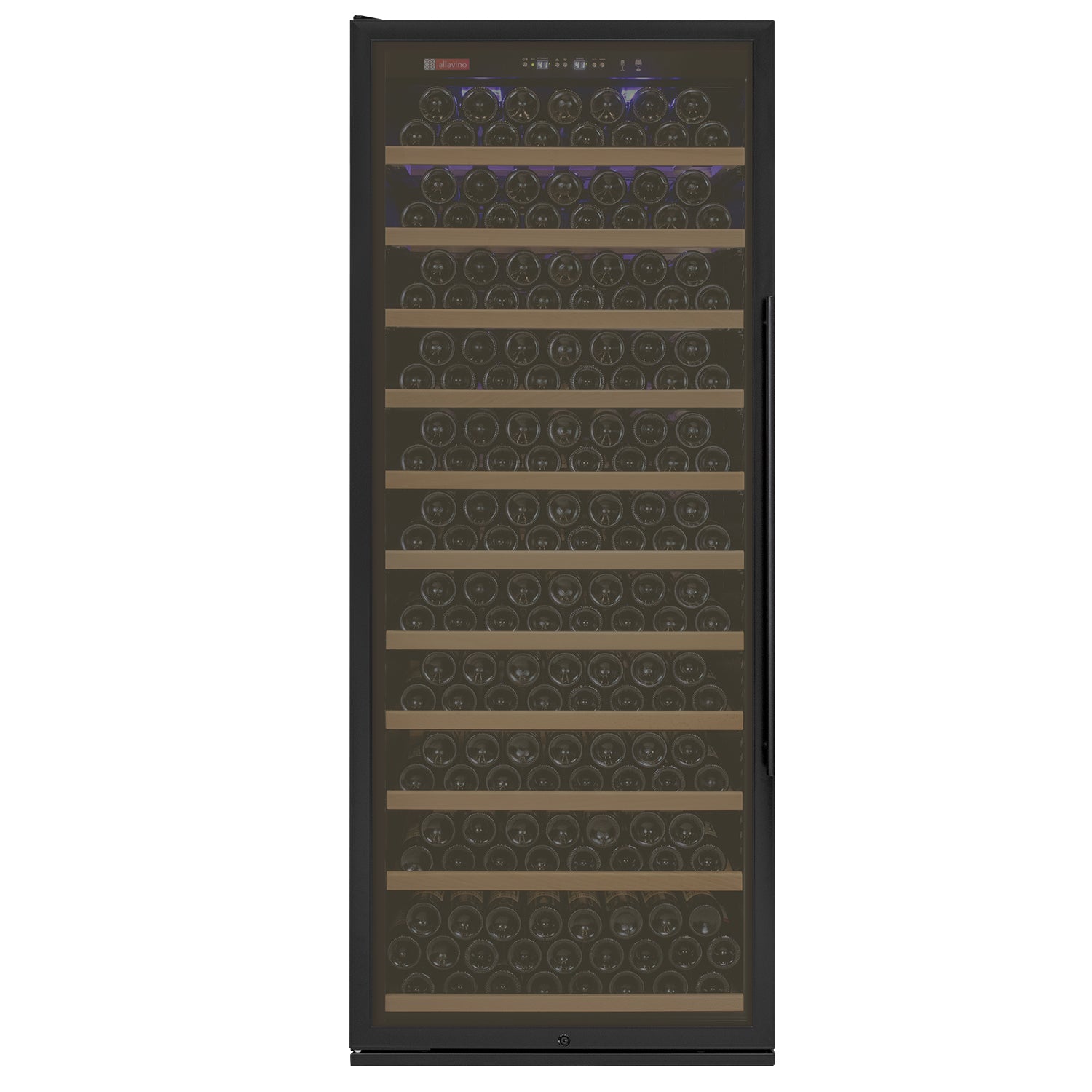 Allavino 32" Wide Vite II Tru-Vino 277 Bottle Single Zone Black Left Hinge Wine Refrigerator