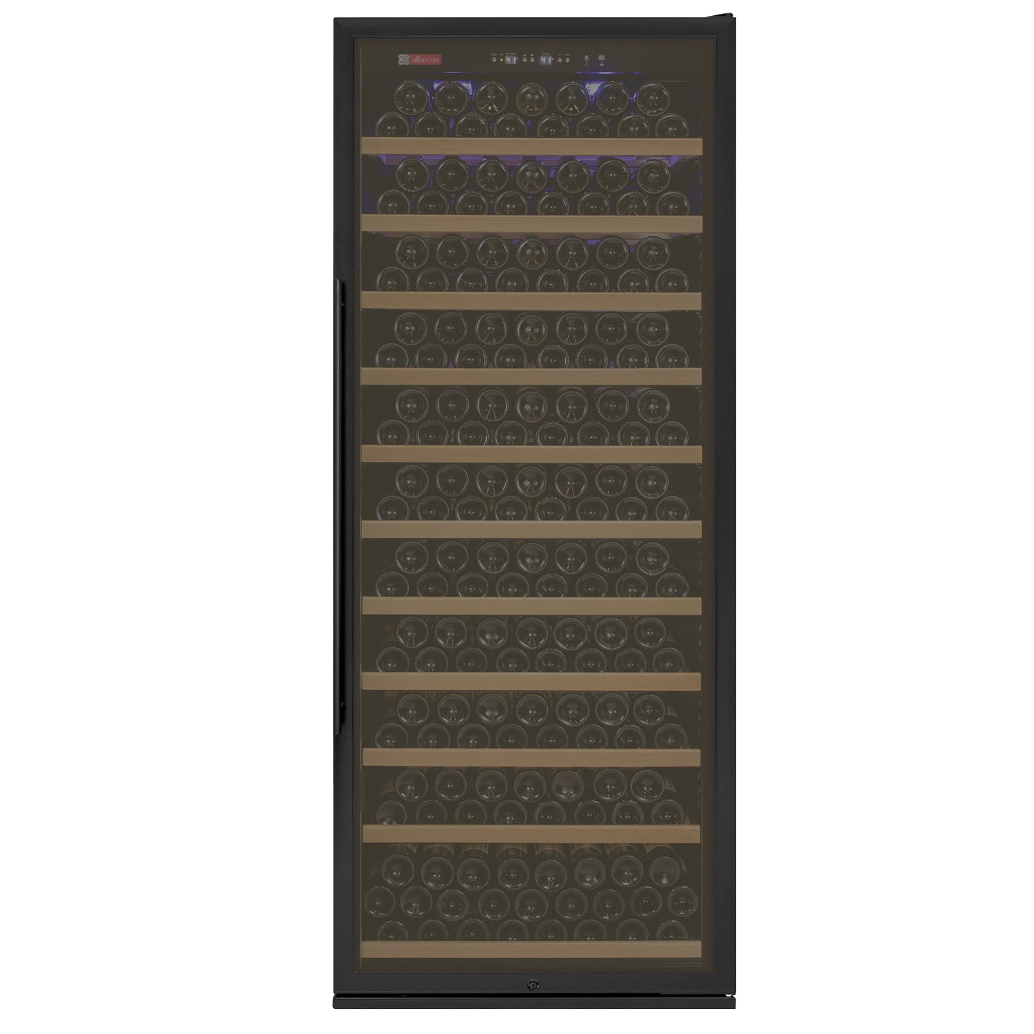 Allavino Vite Series 277 Bottle Single Zone Freestanding Large Capaity Wine Refrigerator with Black Door - Right Hinge